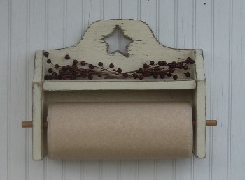 Country Primitive Kitchen & Bathroom Decor - Paper Towel Holders